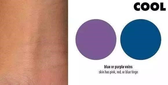 skin has pink, red or blue tinge